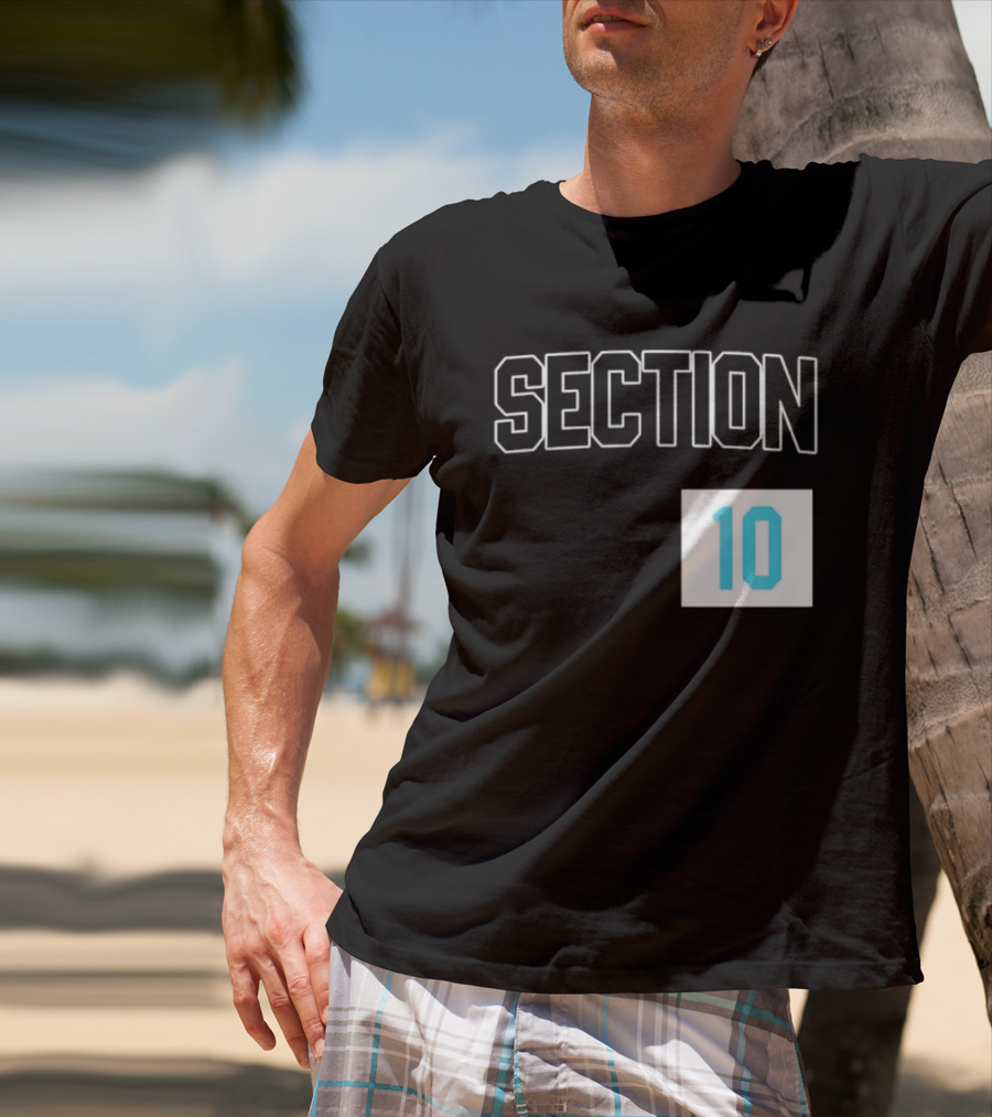 Section 10 Carolina Hurricanes Hockey Fan Gear T-Shirt