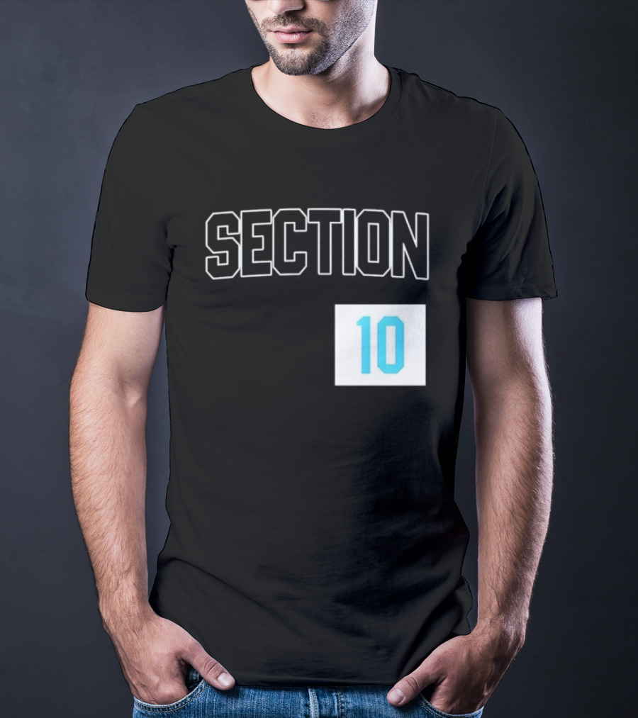 Section 10 Carolina Hurricanes Hockey Fan Gear T-Shirt