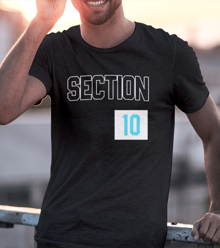 Section 10 Carolina Hurricanes Hockey Fan Gear T-Shirt