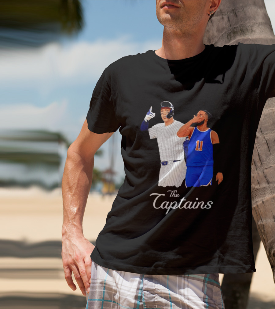 Aaron Judge New York Yankees Jalen Brunson New York Knicks The Captains T-Shirt