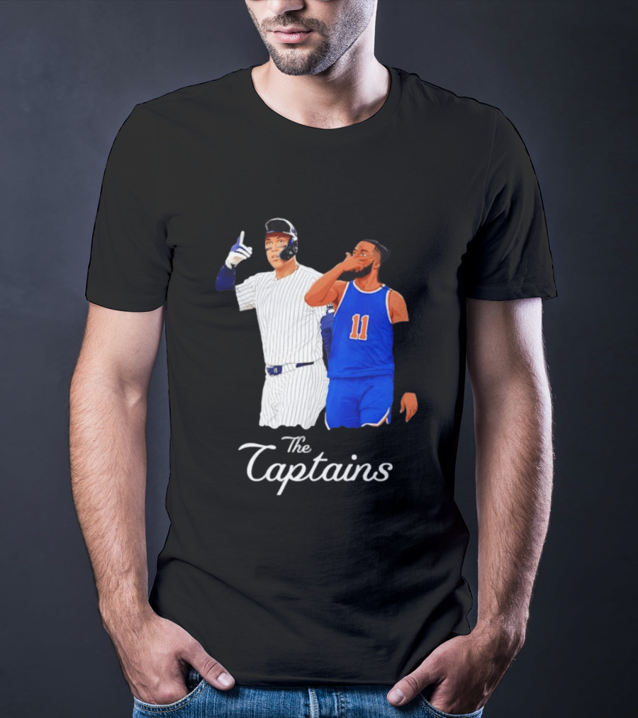 Aaron Judge New York Yankees Jalen Brunson New York Knicks The Captains T-Shirt