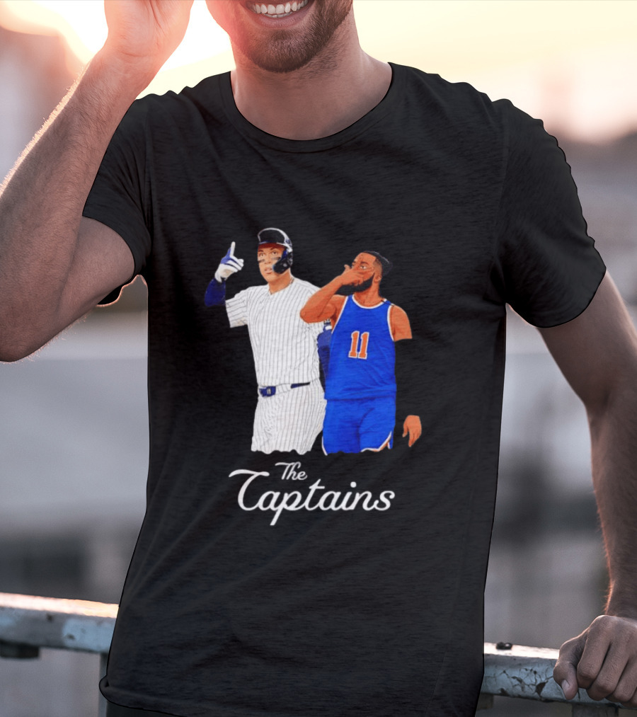 Aaron Judge New York Yankees Jalen Brunson New York Knicks The Captains T-Shirt