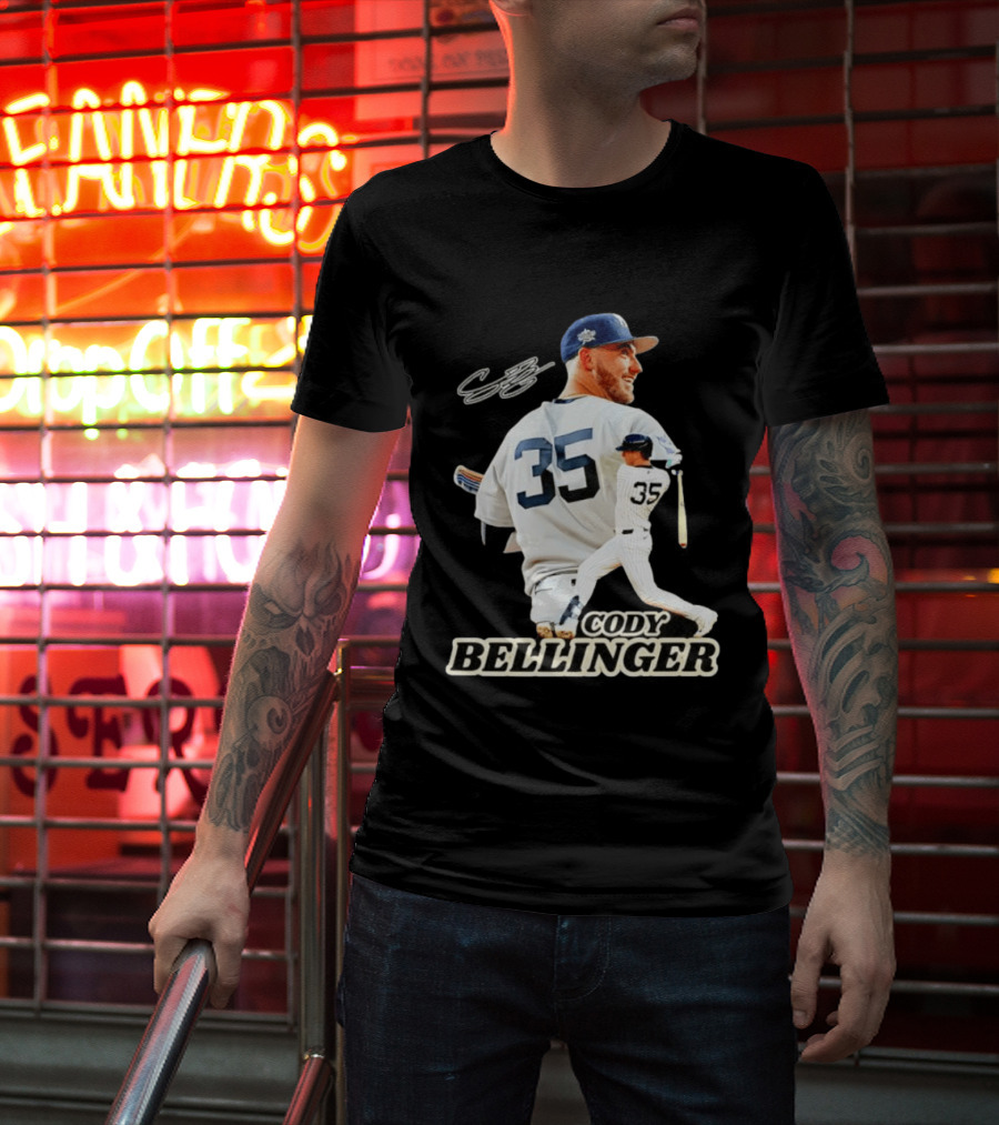 Cody Bellinger 35 New York Yankees MLB Baseball Player T-Shirt