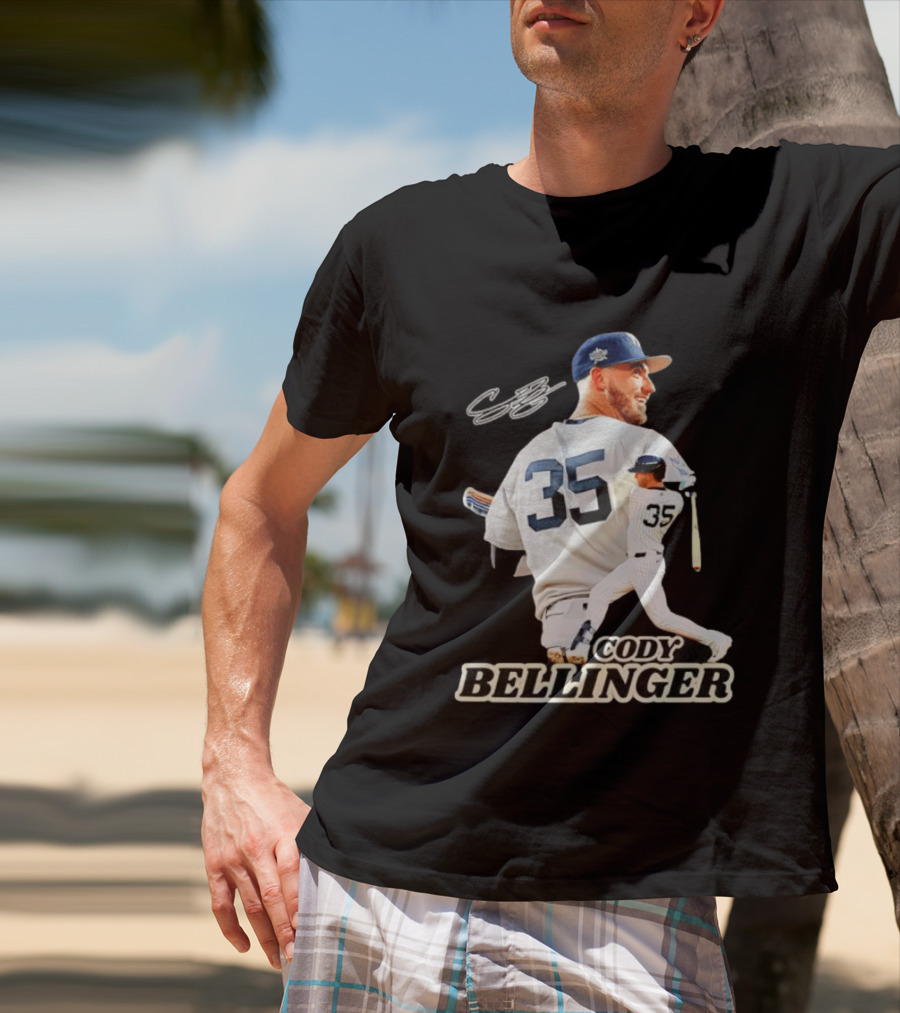 Cody Bellinger 35 New York Yankees MLB Baseball Player T-Shirt