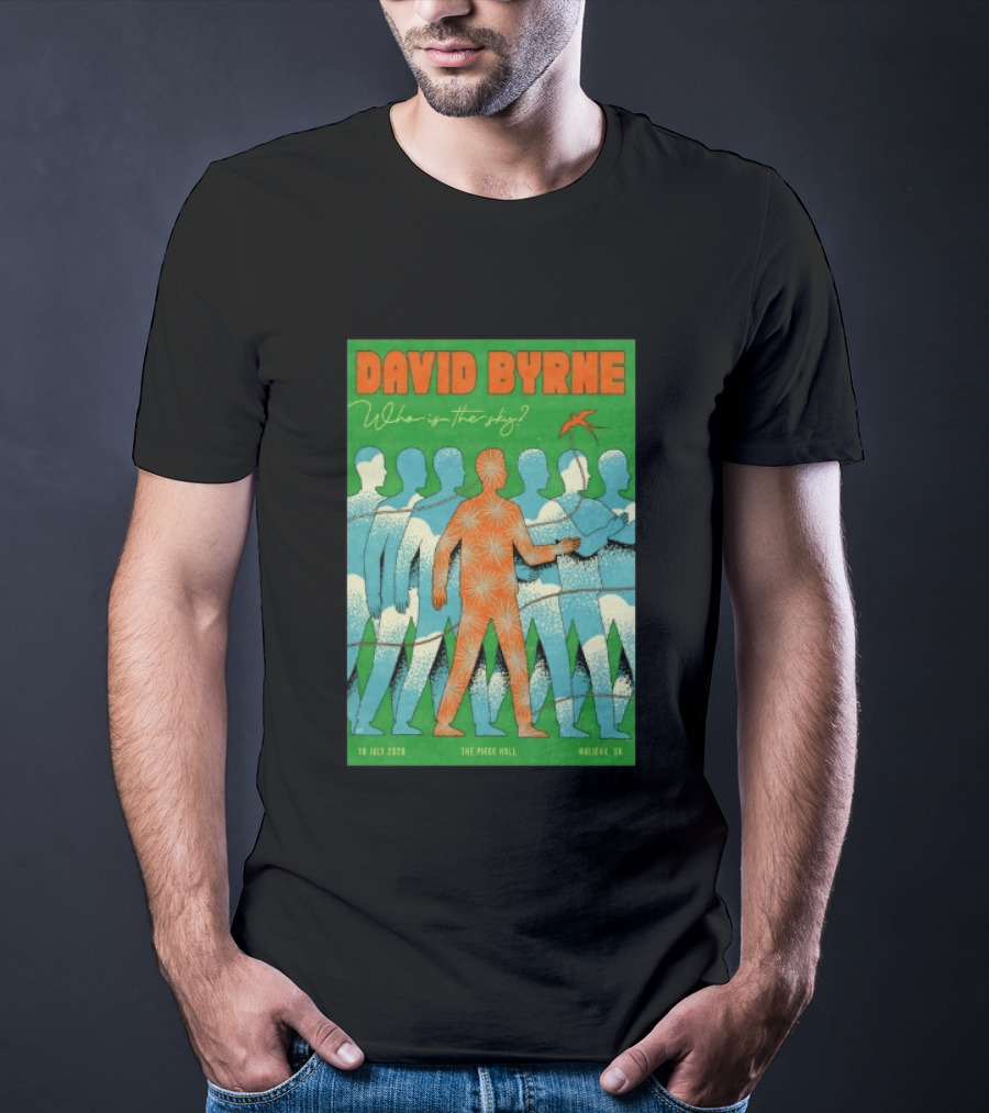 David Byrne Who Is The Sky Tour The Piece Hall Halifax UK July 18 2026 T-Shirt