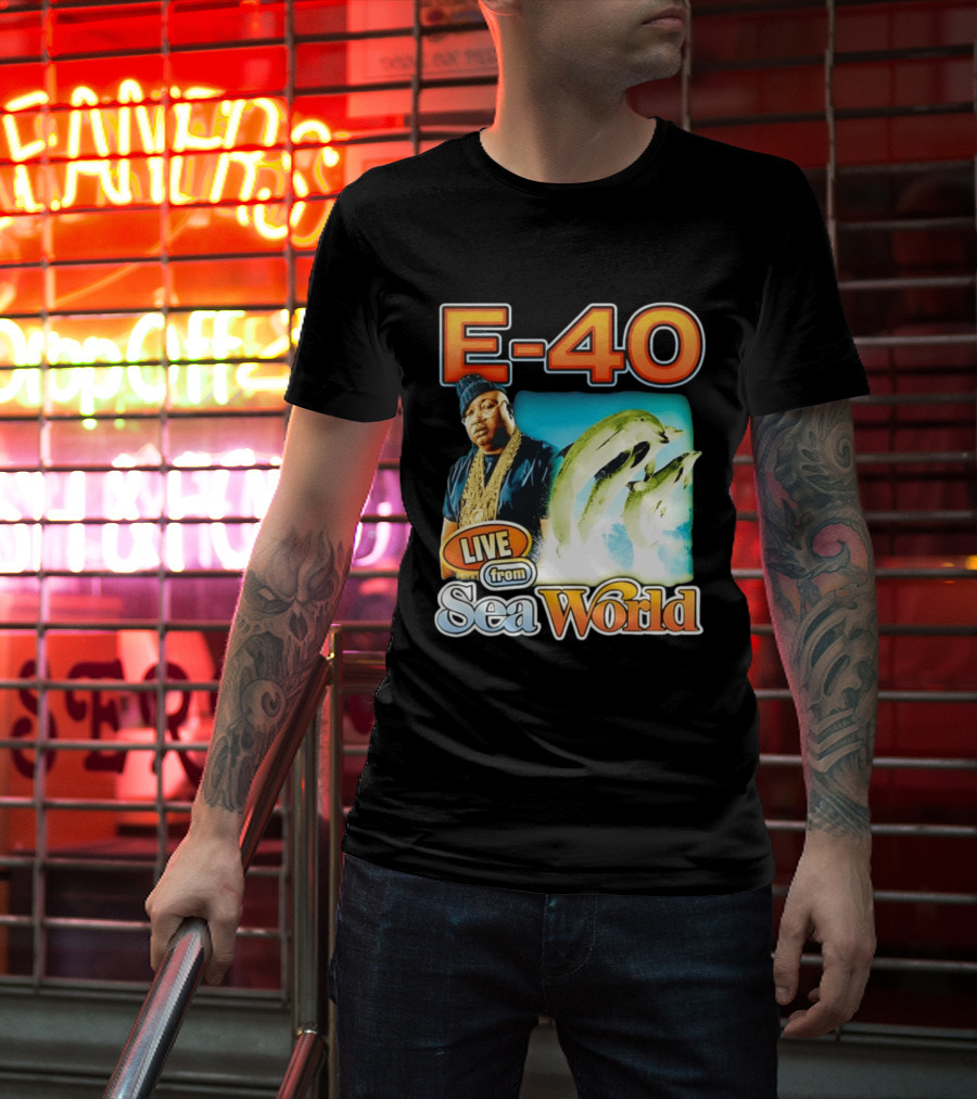 E 40 Live From Sea World With Dolphins T-Shirt