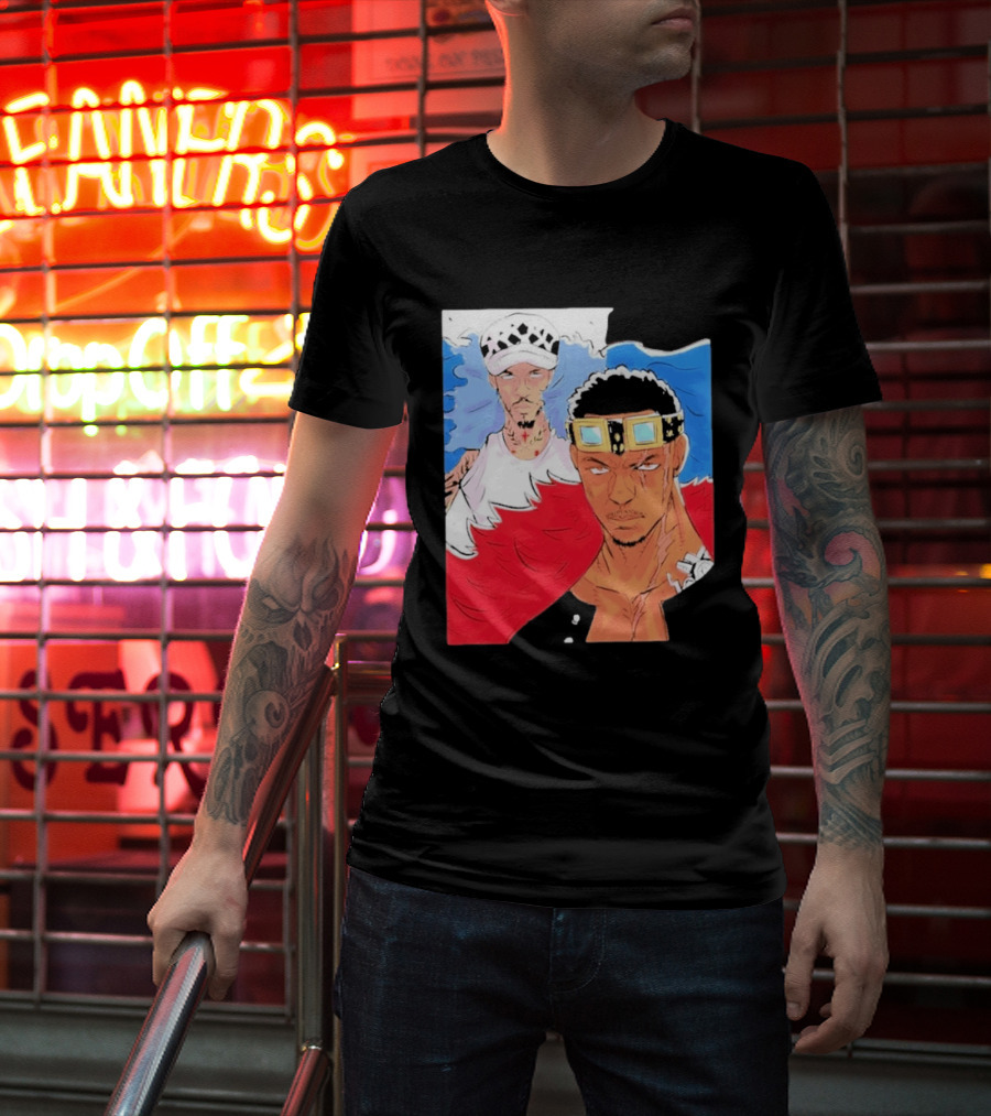 Minnesota Timberwolves Anthony Edwards Lamelo Ball Anime Crossover One Piece Fusion T-Shirt