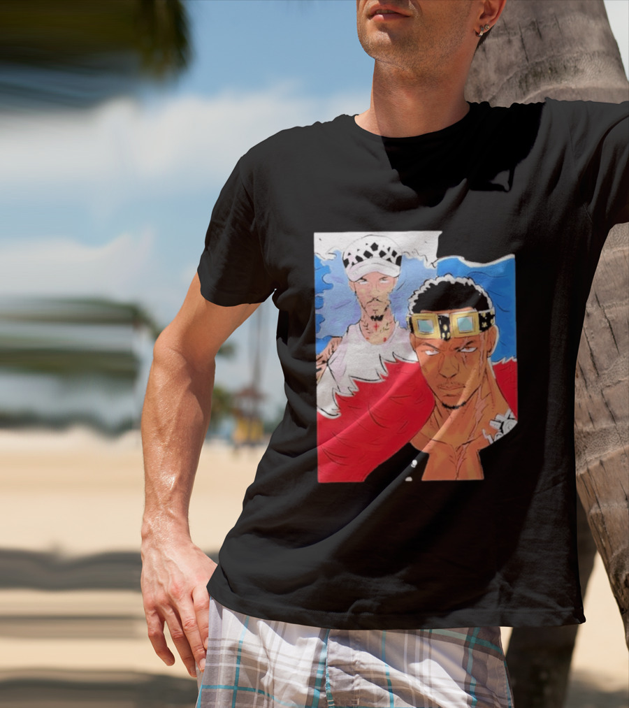 Minnesota Timberwolves Anthony Edwards Lamelo Ball Anime Crossover One Piece Fusion T-Shirt