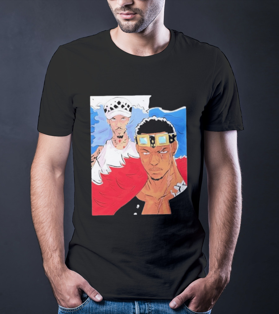 Minnesota Timberwolves Anthony Edwards Lamelo Ball Anime Crossover One Piece Fusion T-Shirt