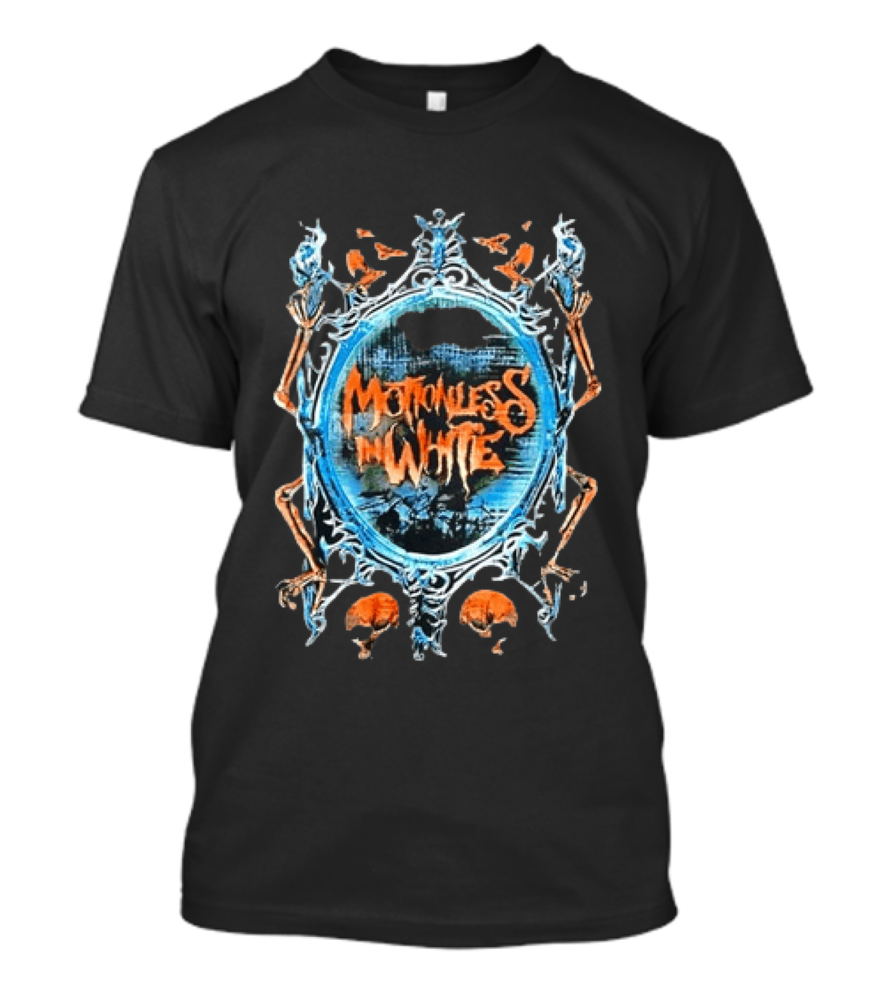 Motionless In White Gothic Skull Mirror T-Shirt