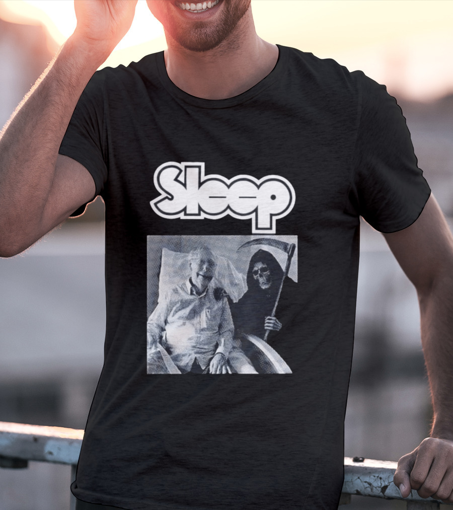 United Snakes Grim Reaper Holding Scythe Sleep Elderly Man In Hospital Room T-Shirt