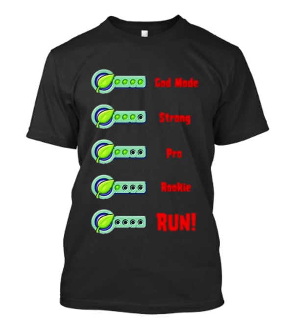 Plant Food Power Levels God Mode Strong Pro Rookie Run T-Shirt