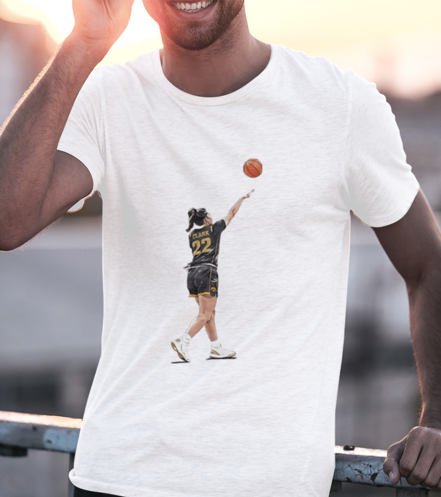Caitlin Clark 22 Iowa Basketball WNBA Game Day Indiana Fever T-Shirt