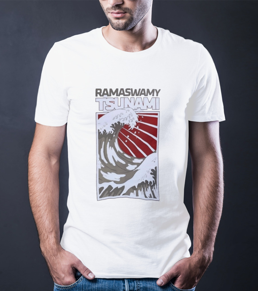 Ramaswamy Tsunami Japanese Wave T-Shirt