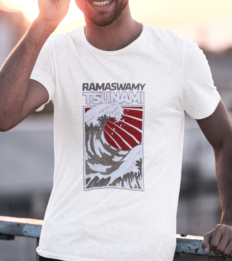 Ramaswamy Tsunami Japanese Wave T-Shirt