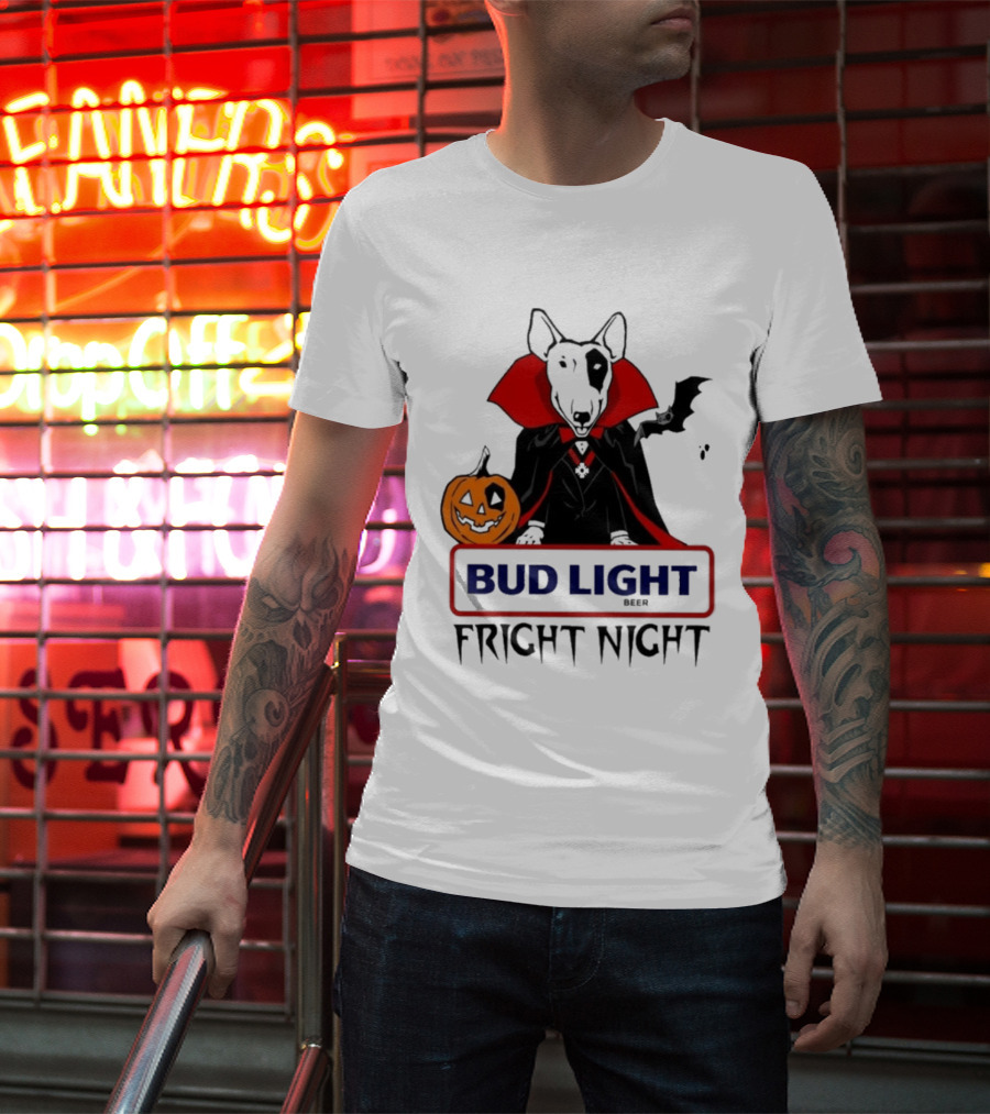 Bud Light Spuds MacKenzie Fright Night 80s Halloween T-Shirt
