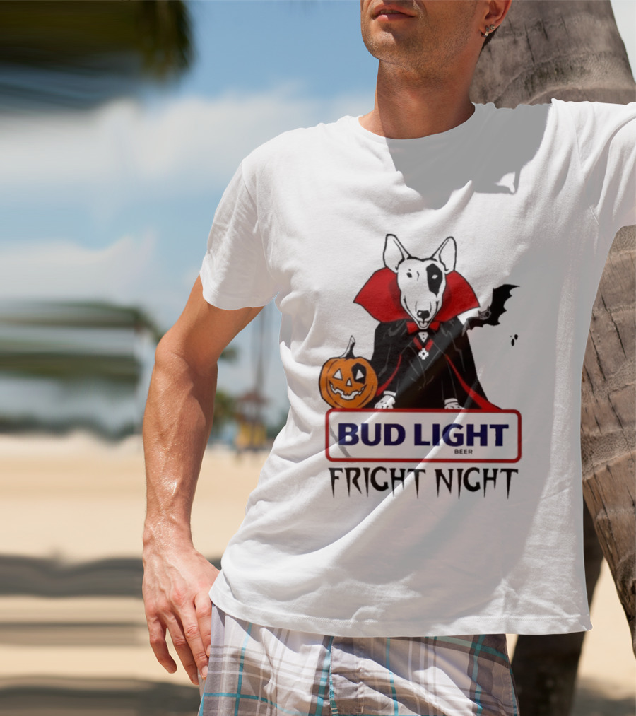 Bud Light Spuds MacKenzie Fright Night 80s Halloween T-Shirt