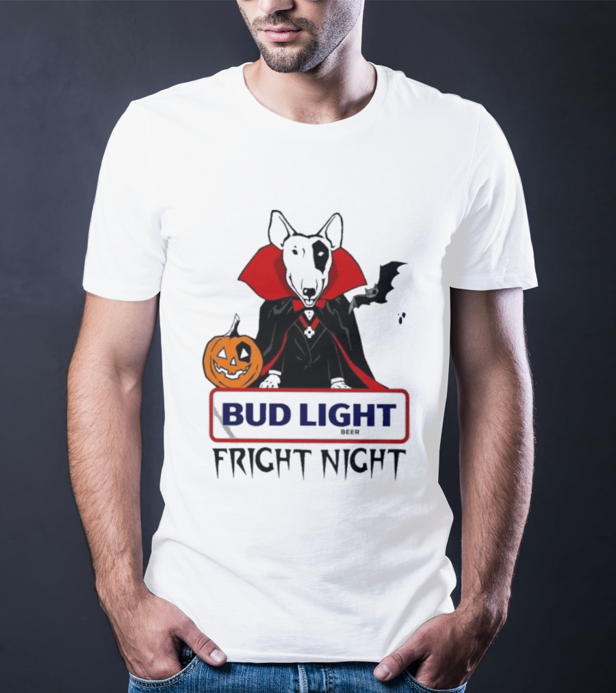 Bud Light Spuds MacKenzie Fright Night 80s Halloween T-Shirt