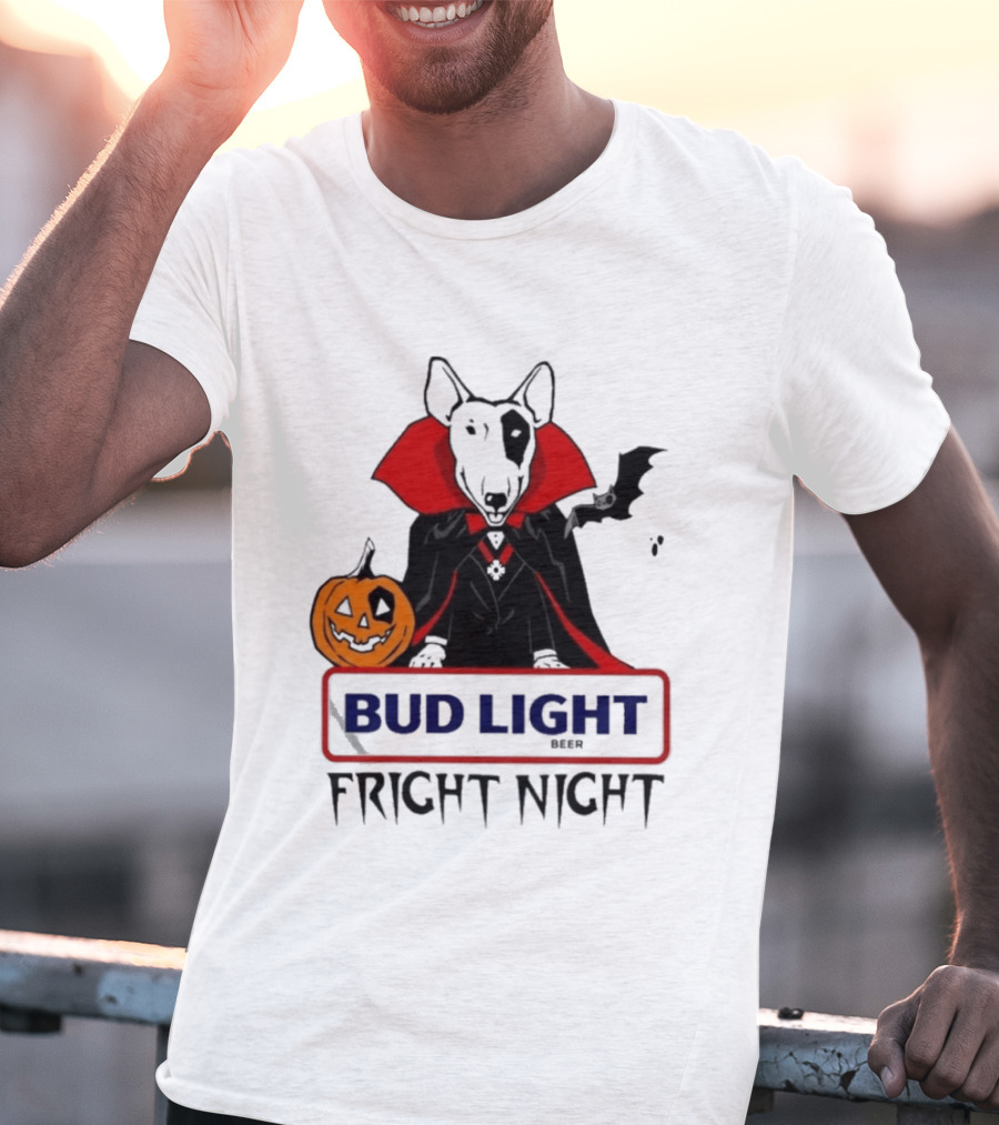 Bud Light Spuds MacKenzie Fright Night 80s Halloween T-Shirt