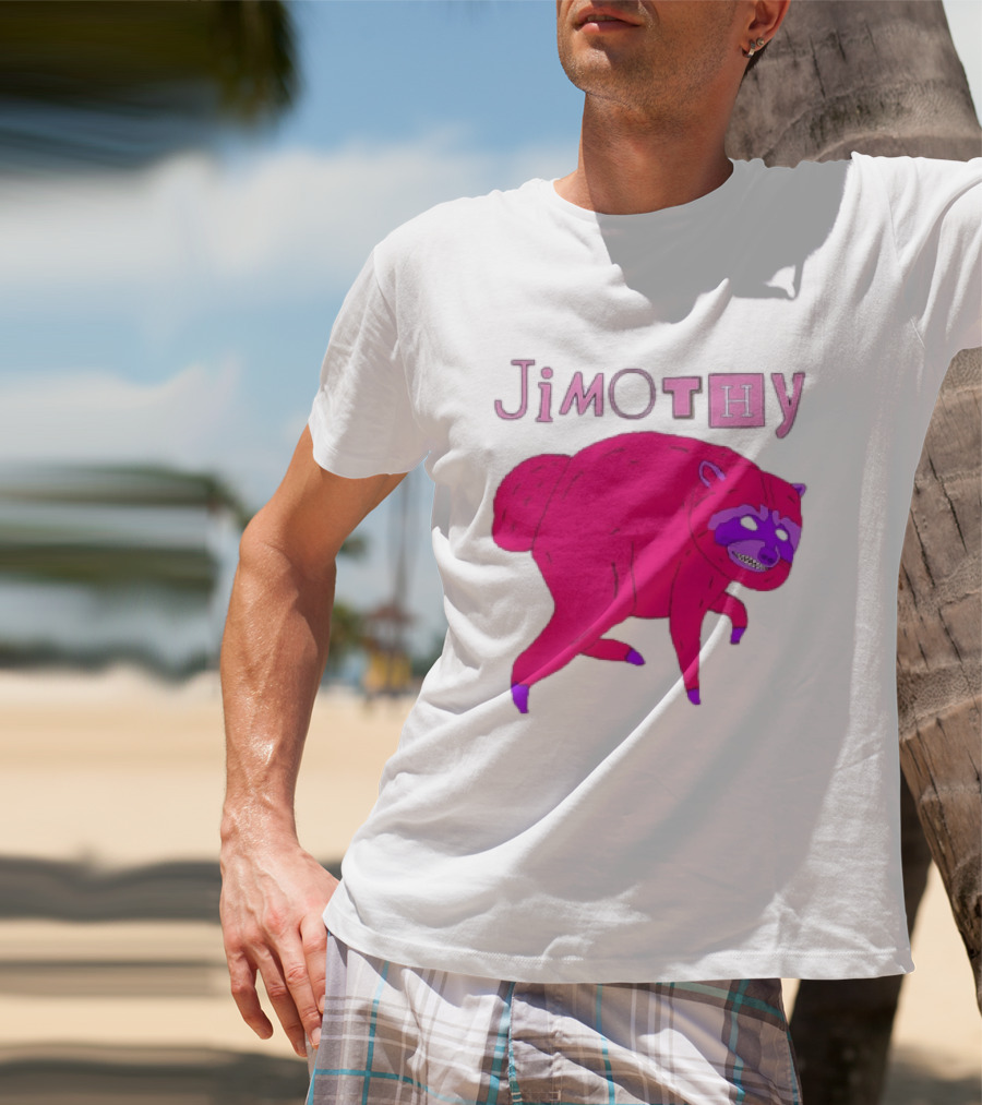 Jimothy Pink Raccoon T-Shirt