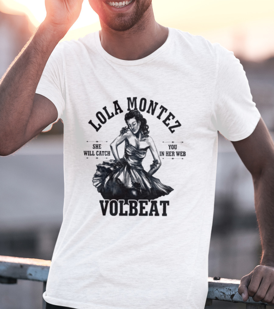 Lola Montez Volbeat Rock Music Tour Edition T-Shirt
