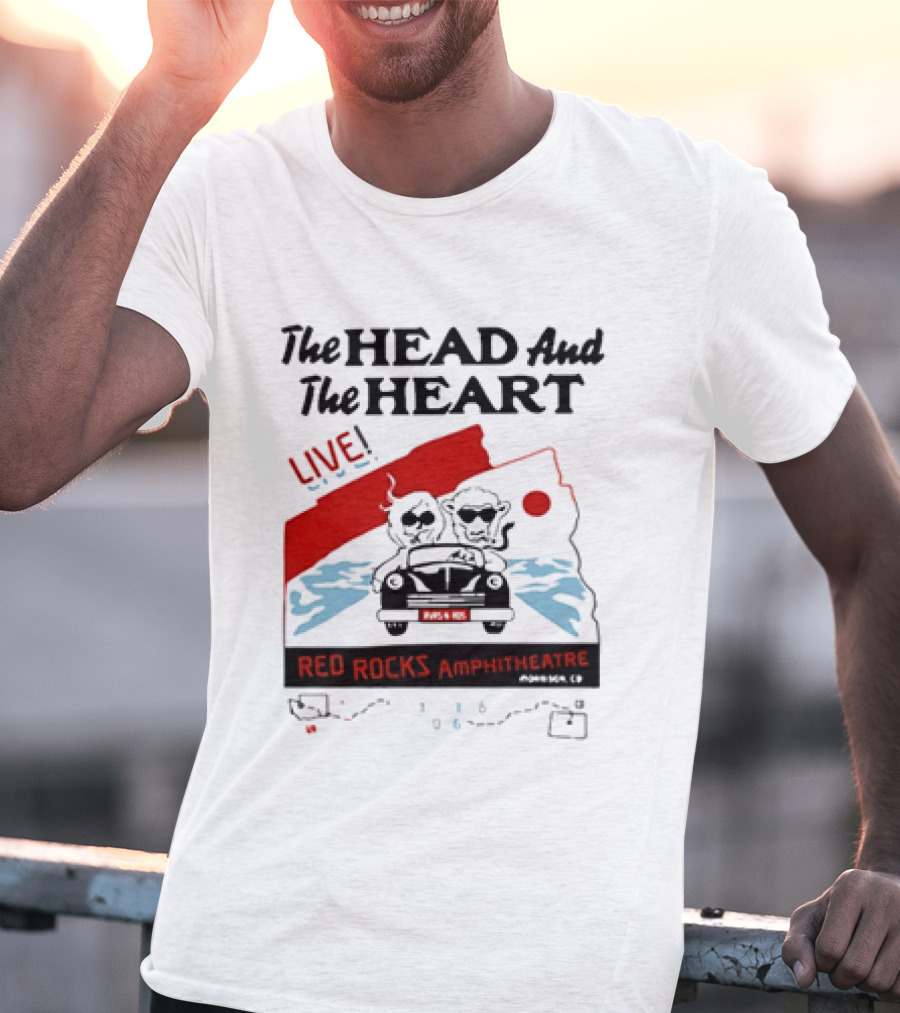 The Head And The Heart Live Red Rocks Amphitheatre Concert T-Shirt