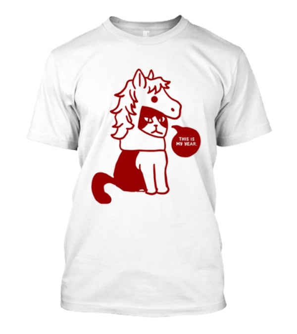 Year Of The Horse 2026 Chinese Lunar New Year Zodiac Cat T-Shirt