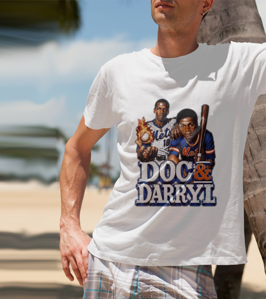 New York Mets Doc Gooden Darryl Strawberry Mets Iconic MLB Legends T-Shirt