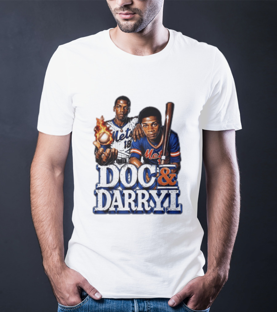 New York Mets Doc Gooden Darryl Strawberry Mets Iconic MLB Legends T-Shirt