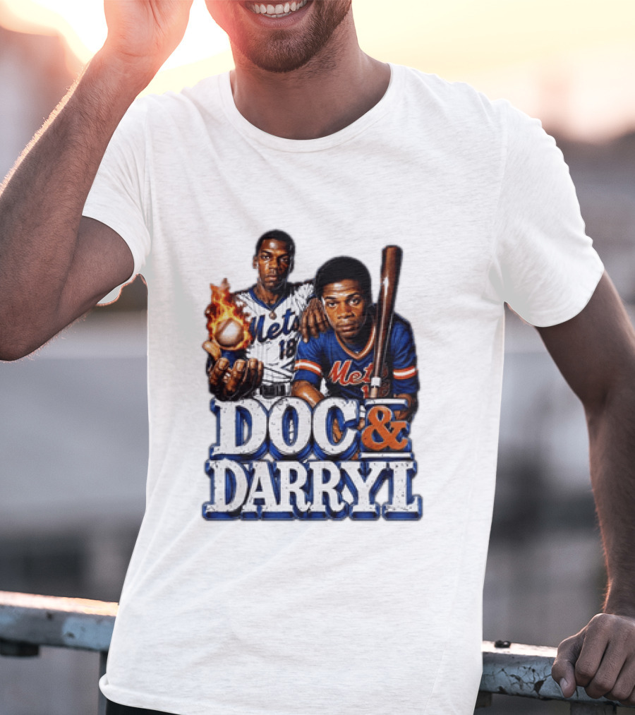 New York Mets Doc Gooden Darryl Strawberry Mets Iconic MLB Legends T-Shirt