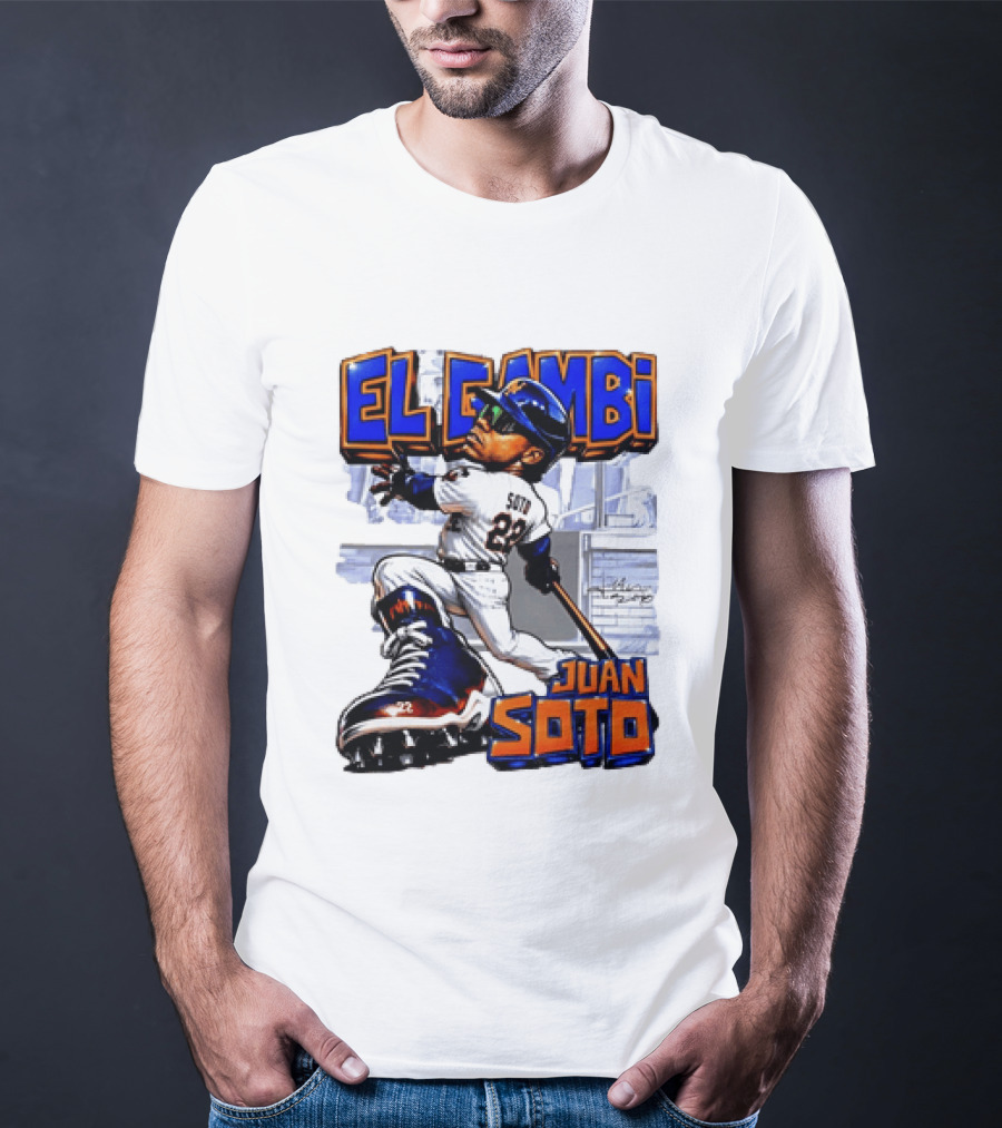 New York Mets El Gambi Juan Soto 22 Baseball T-Shirt