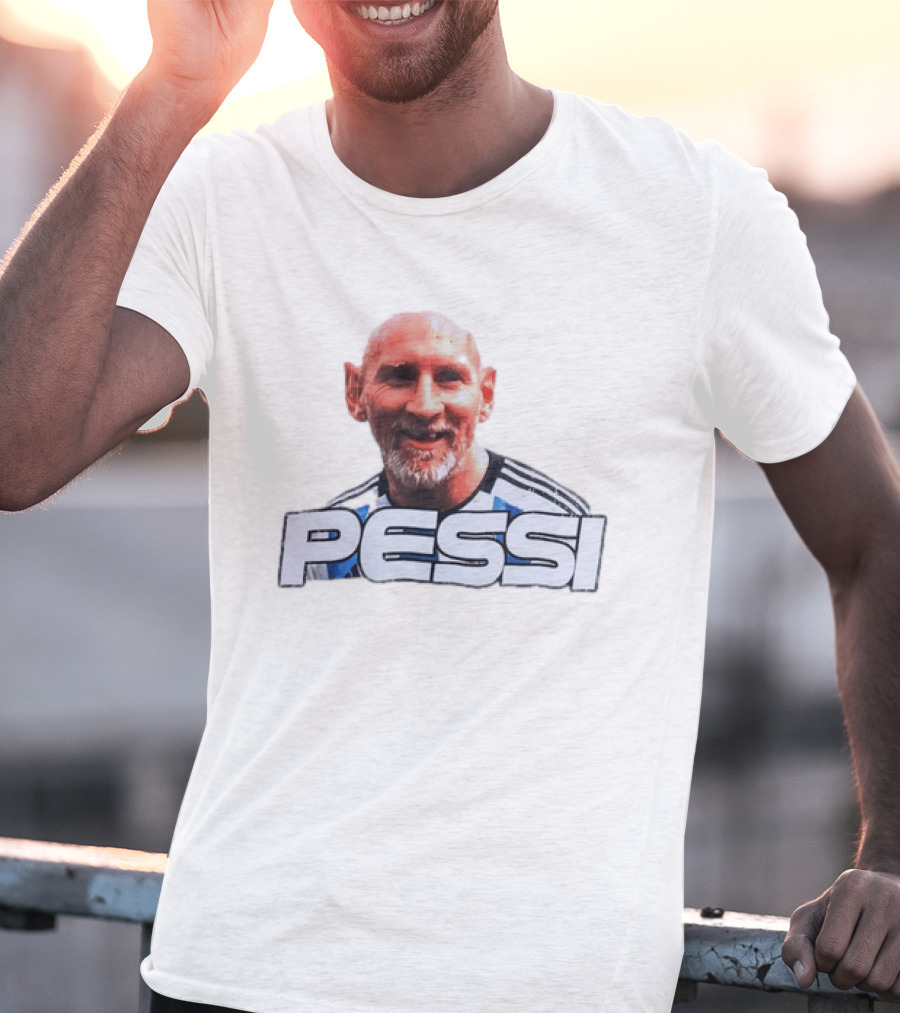Pessi Lionel Messi Argentina National Team Jersey T-Shirt