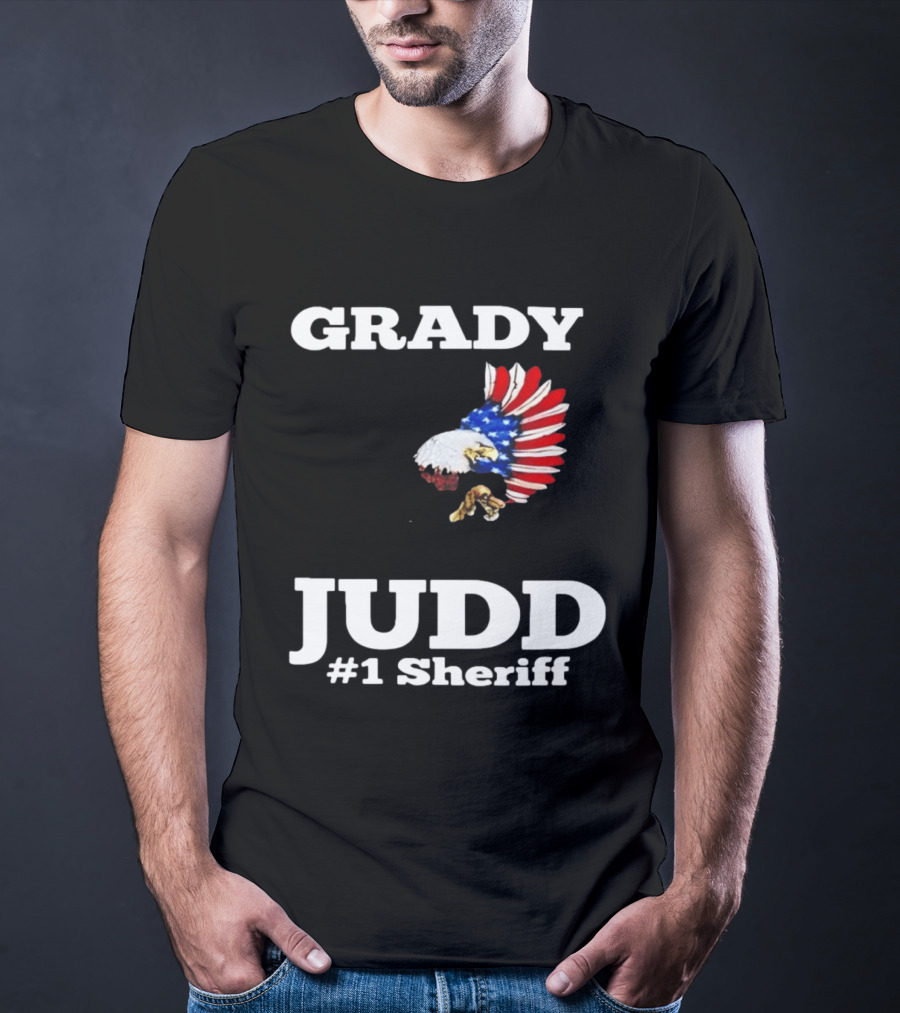 Grady Judd #1 Sheriff Patriotic Eagle T-Shirt