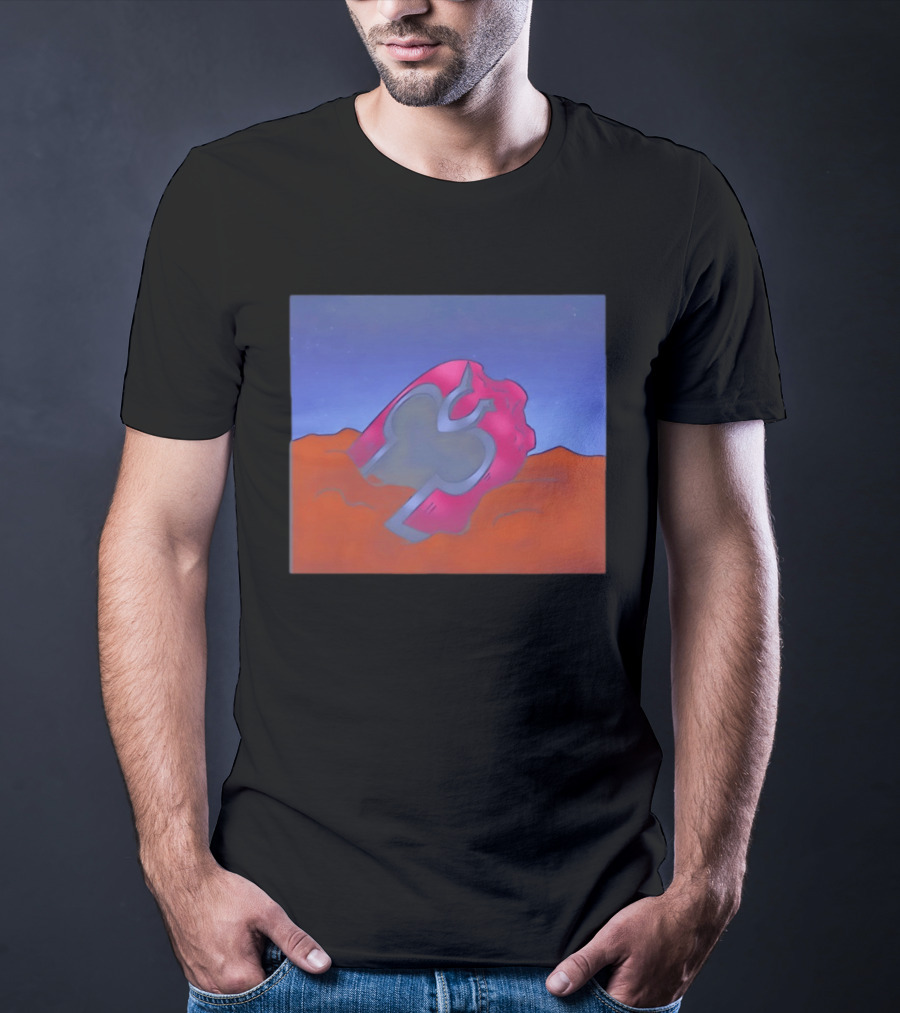 Devil Card Sinners To The Saint With Red Heart Symbol In Sand T-Shirt