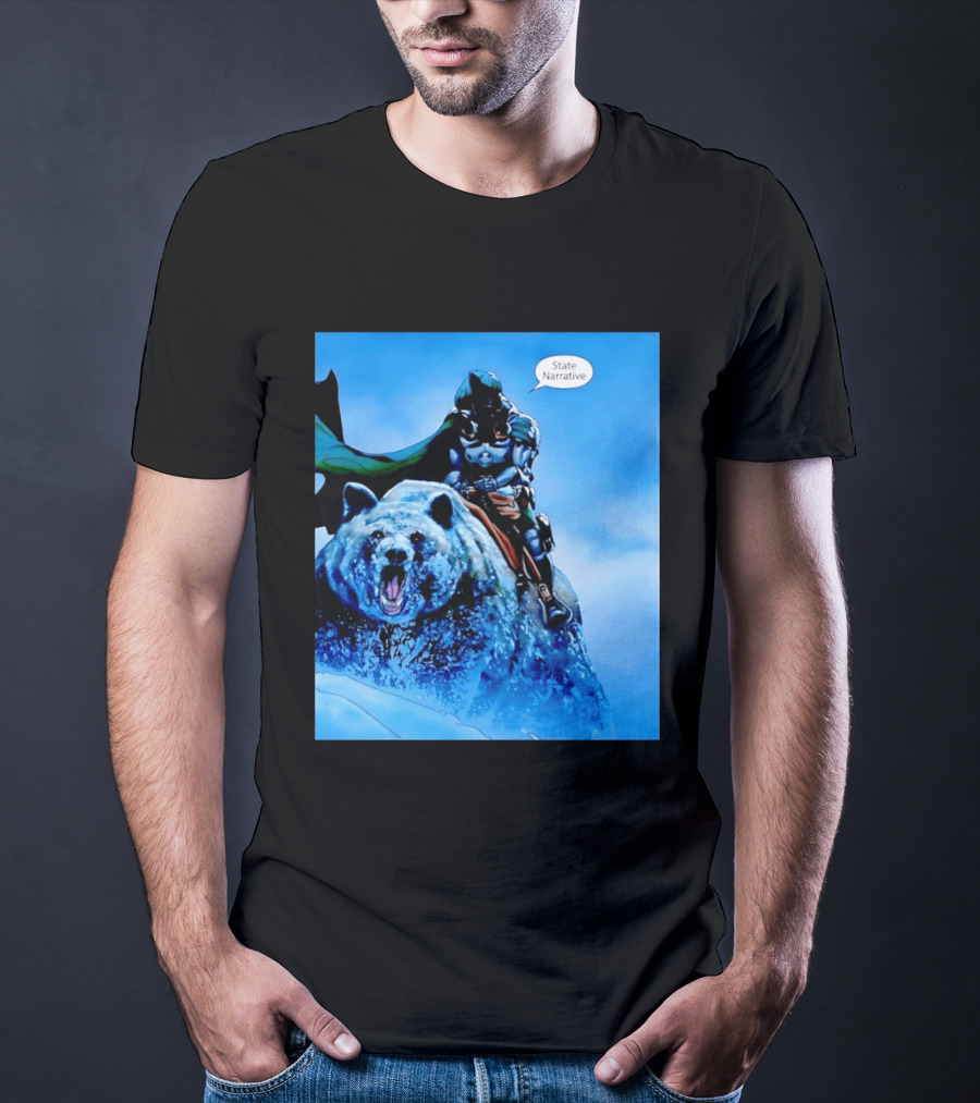 Doctor Doom State Narrative Riding Bear T-Shirt