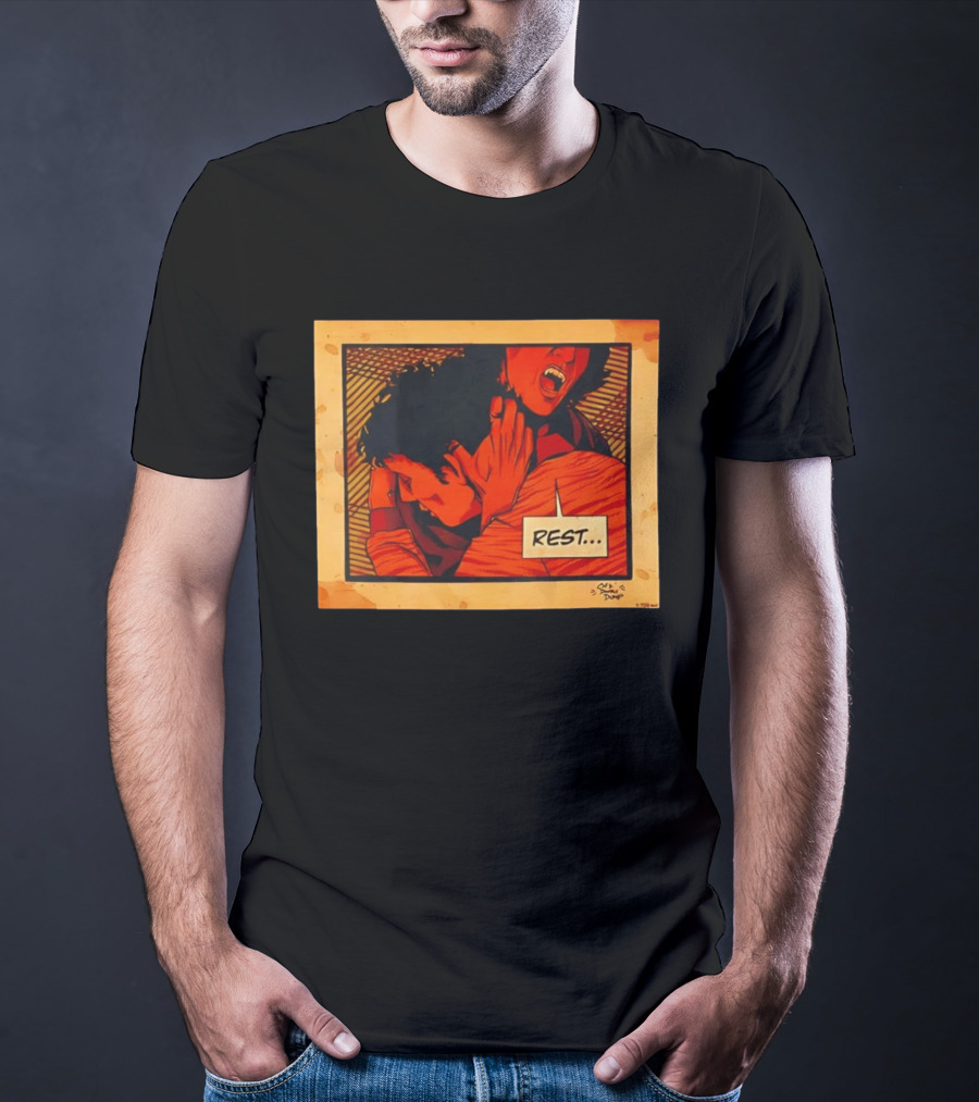 Dumb Dump Rest Vampire Biting Man T-Shirt
