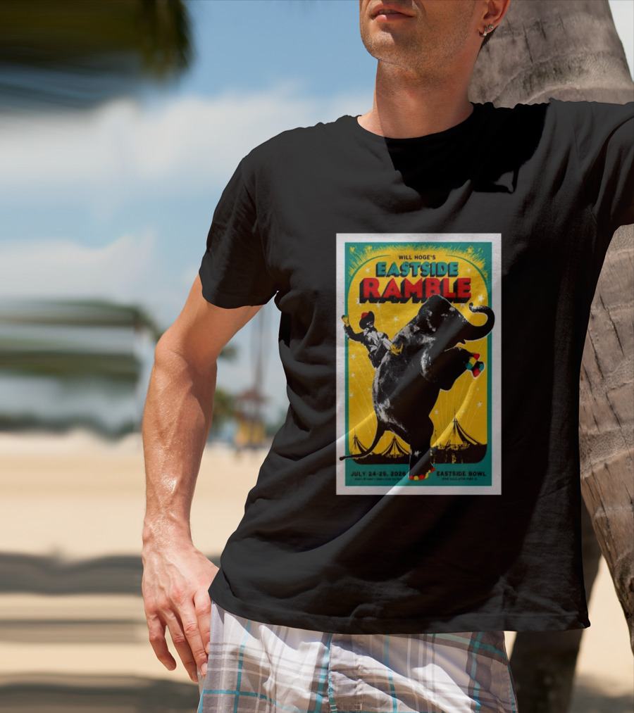 Will Hoge Eastside Ramble Nashville TN July 24 25 2026 Elephant Circus Eastside Bowl T-Shirt