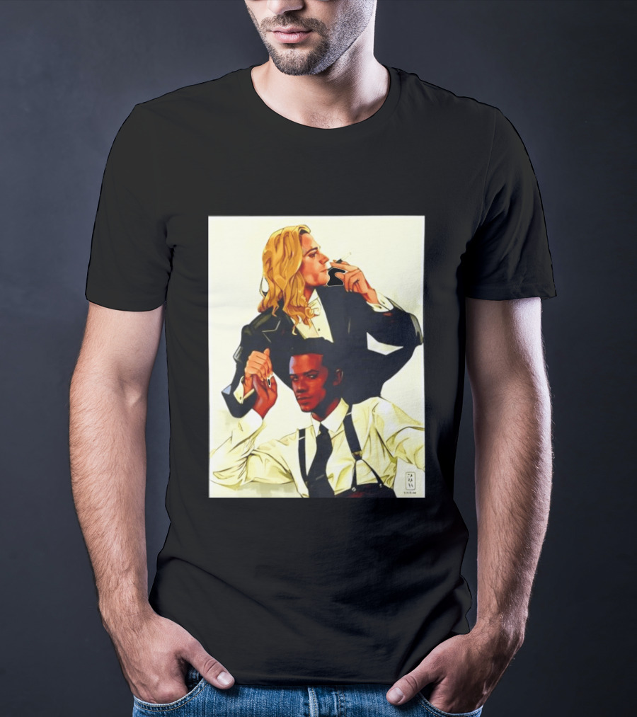 JMH Interview With The Vampire Lestat And Louis Smoking Portraits T-Shirt