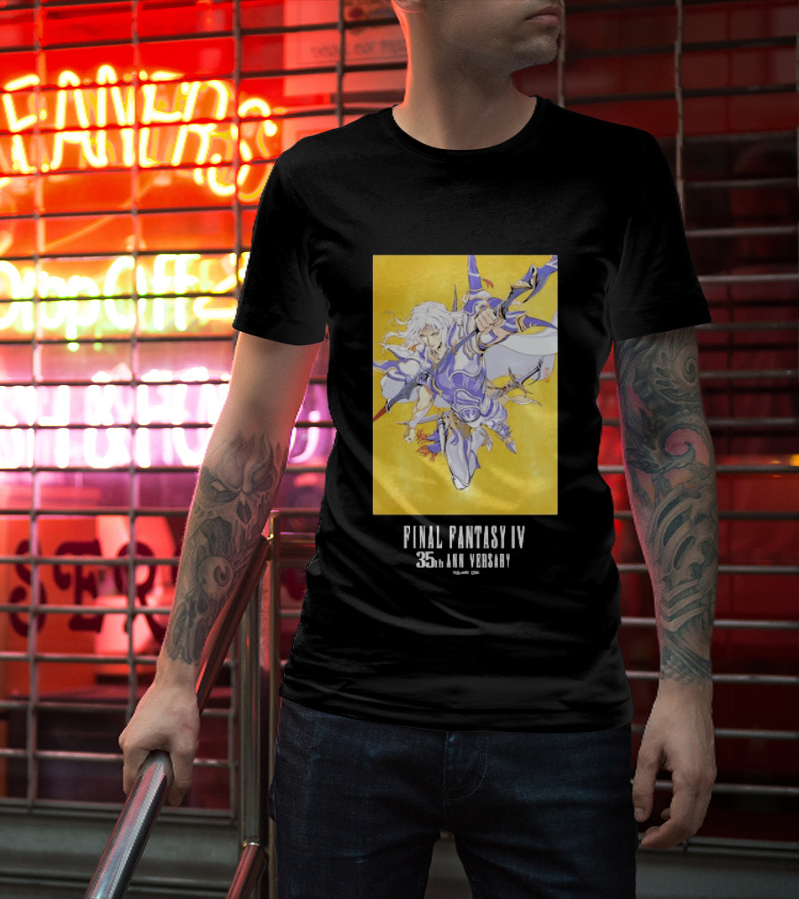 Final Fantasy IV 35th Anniversary Knight Leaping Heroic T-Shirt