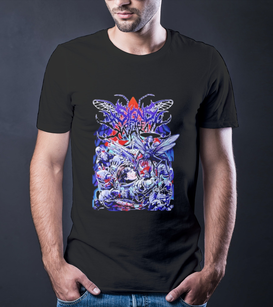 Alien Invasion Creature Sci Fi Horror Battle Scene T-Shirt