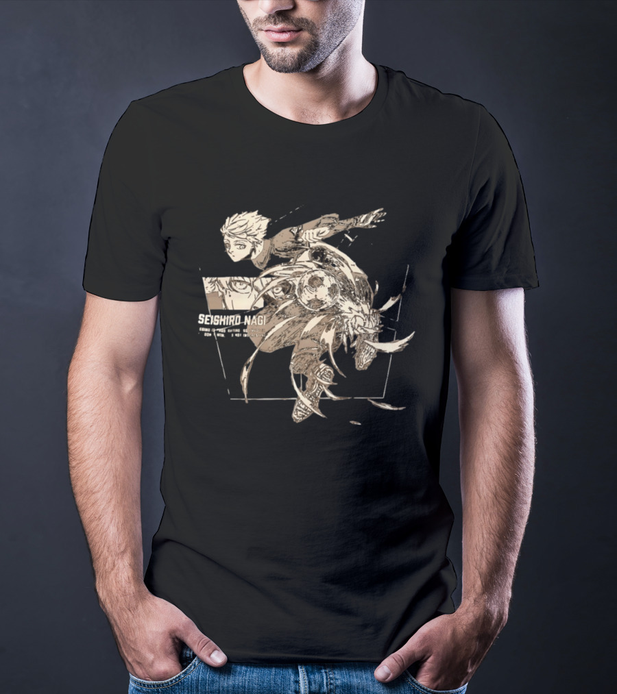 Seishiro Nagi Losing Is Frustrating So I Hate It Soccer Action Manga T-Shirt