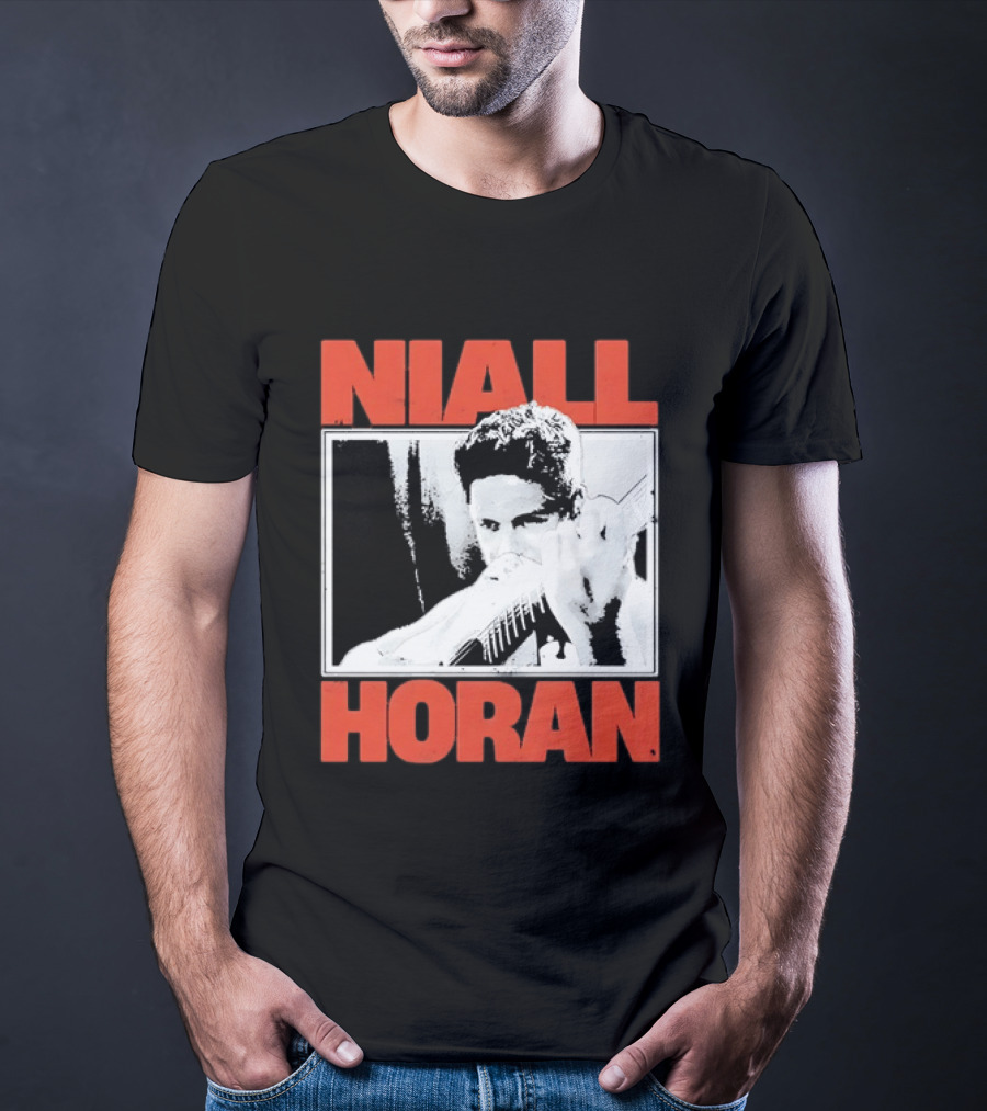 Niall Horan Distressed Guitar Player Image One Direction T-Shirt