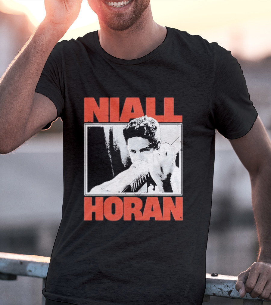 Niall Horan Distressed Guitar Player Image One Direction T-Shirt