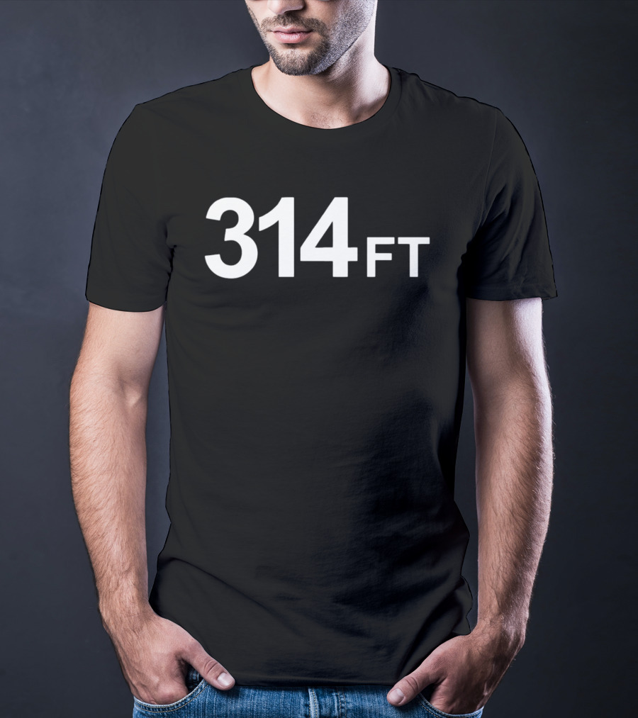 314 Ft Elevation Marker Pinnacle Heights T-Shirt