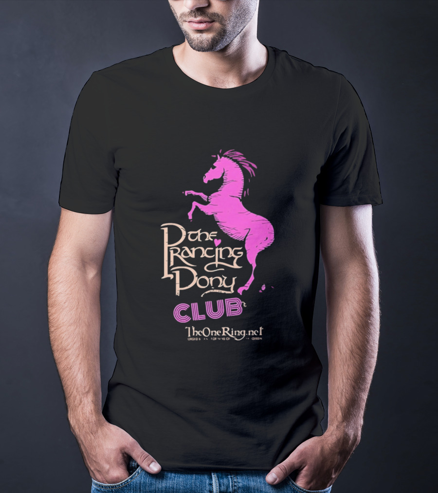 The Prancing Pony Club Pink Horse JRR Tolkien TheOneRingnet T-Shirt