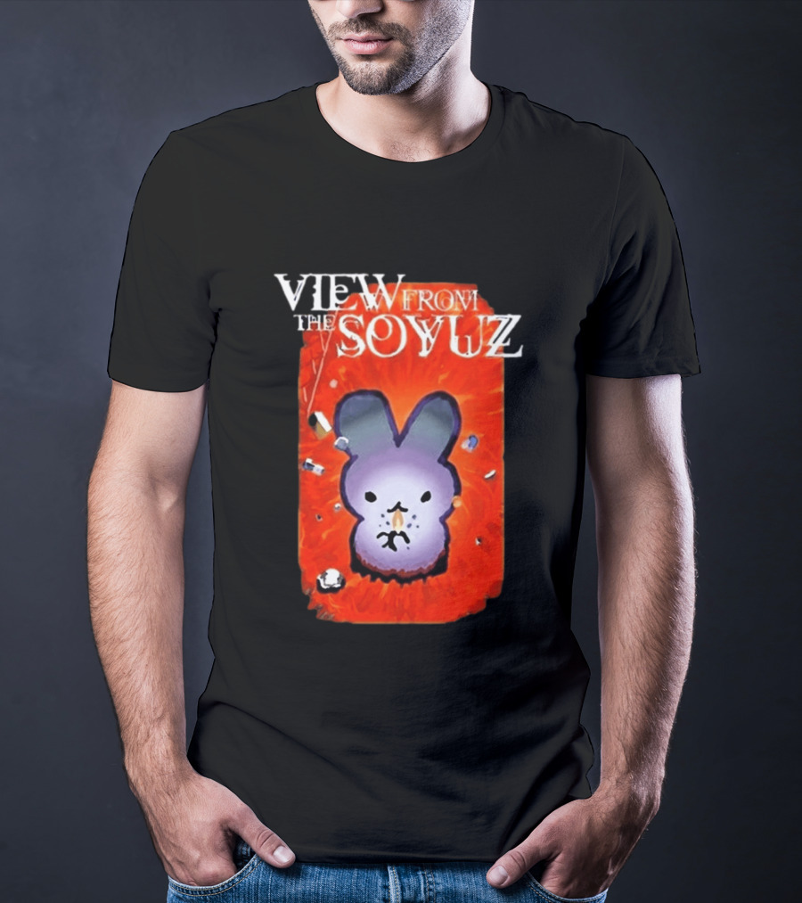 View From The Soyuz Ubiquitous Space Rabbit Explosion T-Shirt