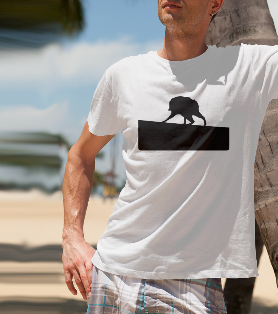 Jimothy Raccoon Trash Silhouette Mock Political Campaign T-Shirt