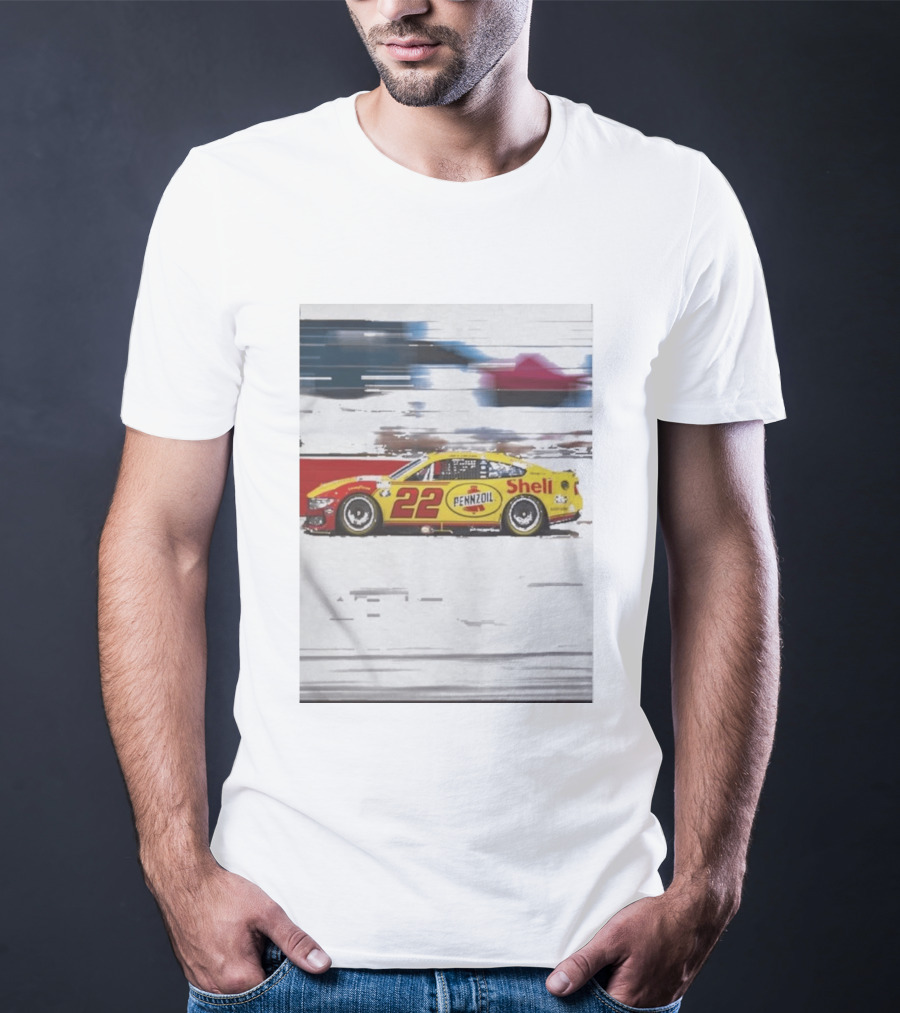 Joey Logano 2026 Victory Pennzoil Shell Car 22 NASCAR Speedway T-Shirt