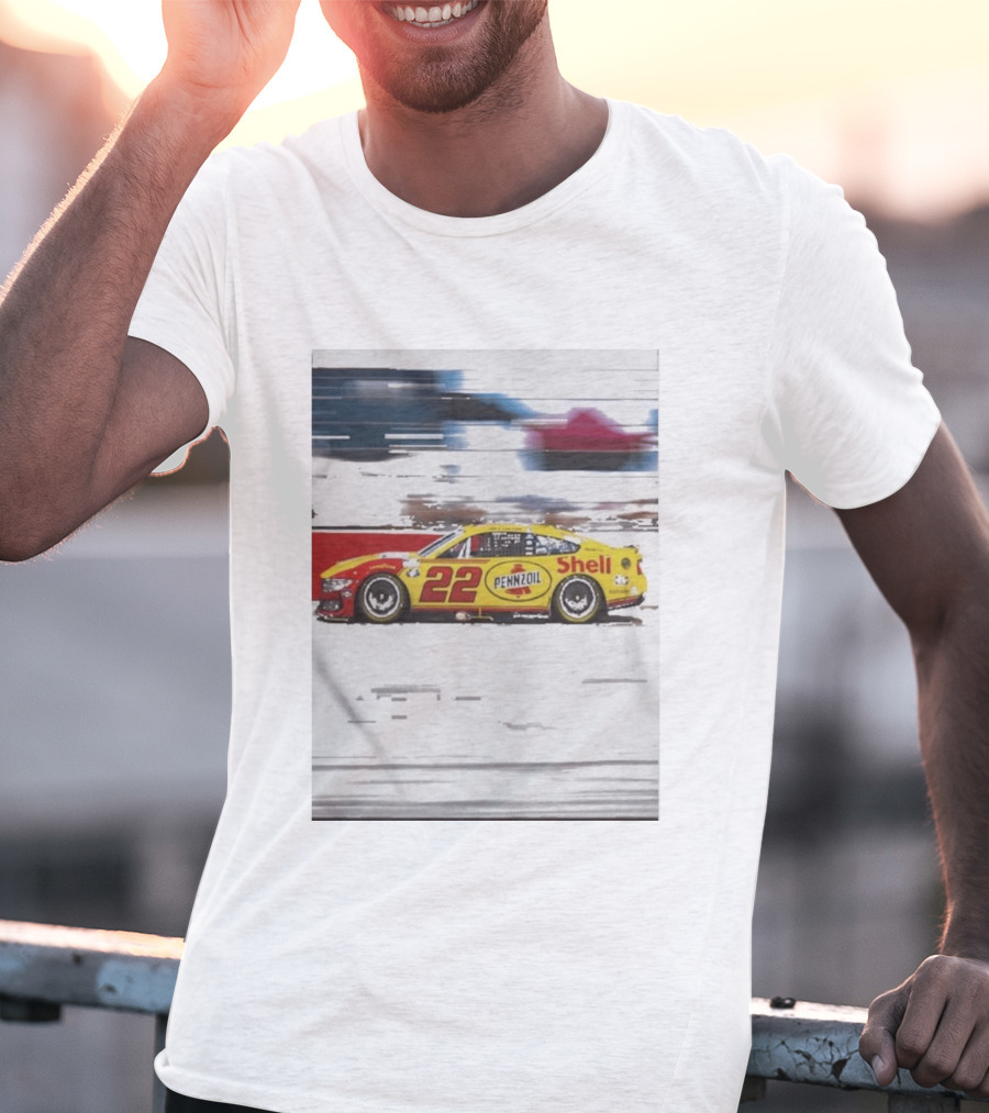 Joey Logano 2026 Victory Pennzoil Shell Car 22 NASCAR Speedway T-Shirt