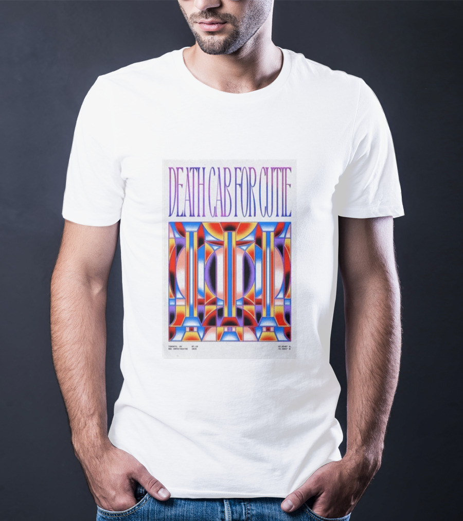 Death Cab For Cutie Toronto ON 07 19 2026 Tour Geometric T-Shirt
